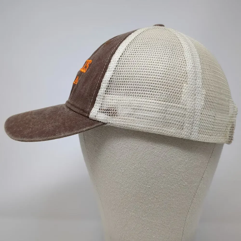 Magu Distributors Brown Baseball Cap One Size Naples Florida Mesh Strapback hat